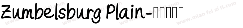 Zumbelsburg Plain字体转换